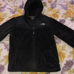 Fuzzy North Face jacket